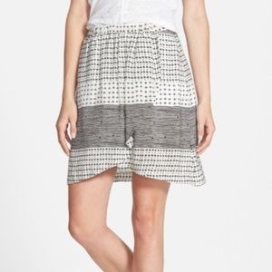 NWT Madewell Mixed print silk skirt